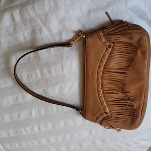 Hand purse, Camel color, Michael Kors leather suede.